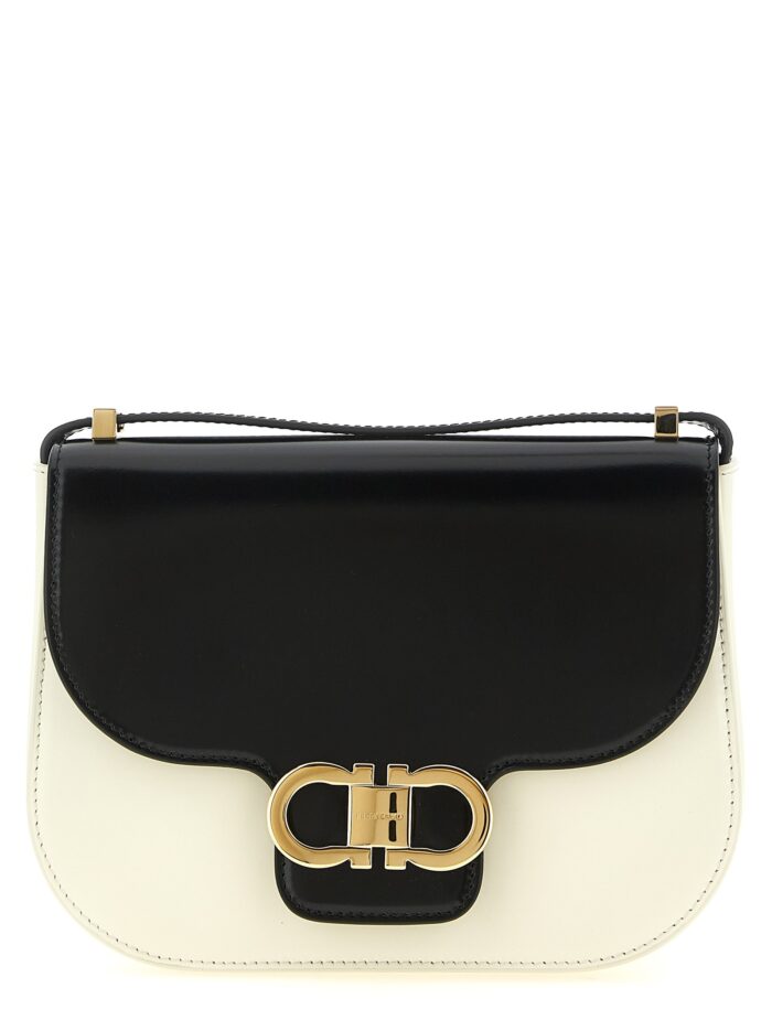 ferragamo 'north south double gancini (xs)' crossbody bag Ferragamo 'North-South Double Gancini (XS)' Crossbody Bag