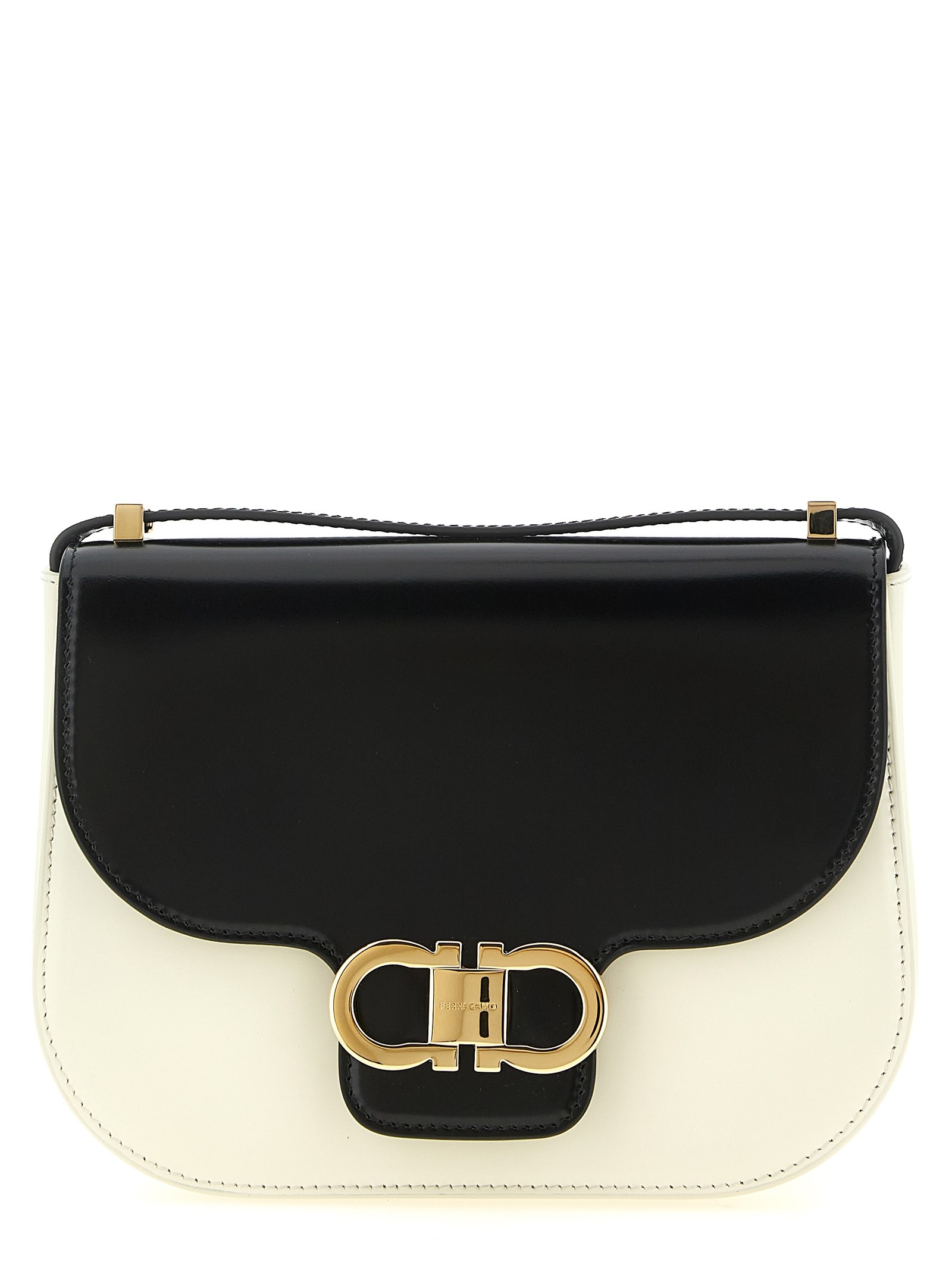 Ferragamo 'North-South Double Gancini (XS)' Crossbody Bag