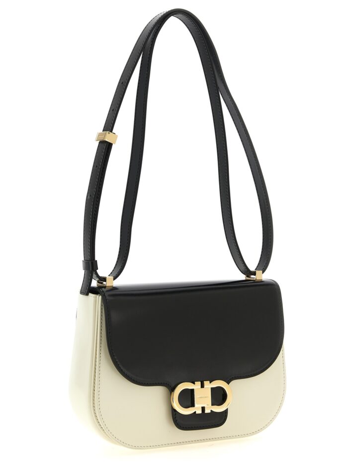 Ferragamo 'North-South Double Gancini (XS)' Crossbody Bag