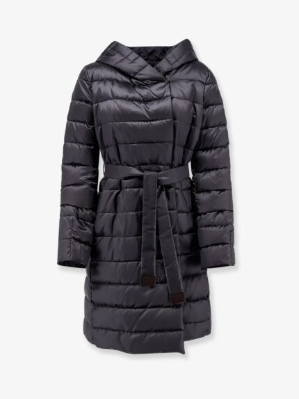 MAX MARA THE CUBE Novef The Cube Long Down Jacket With Belt