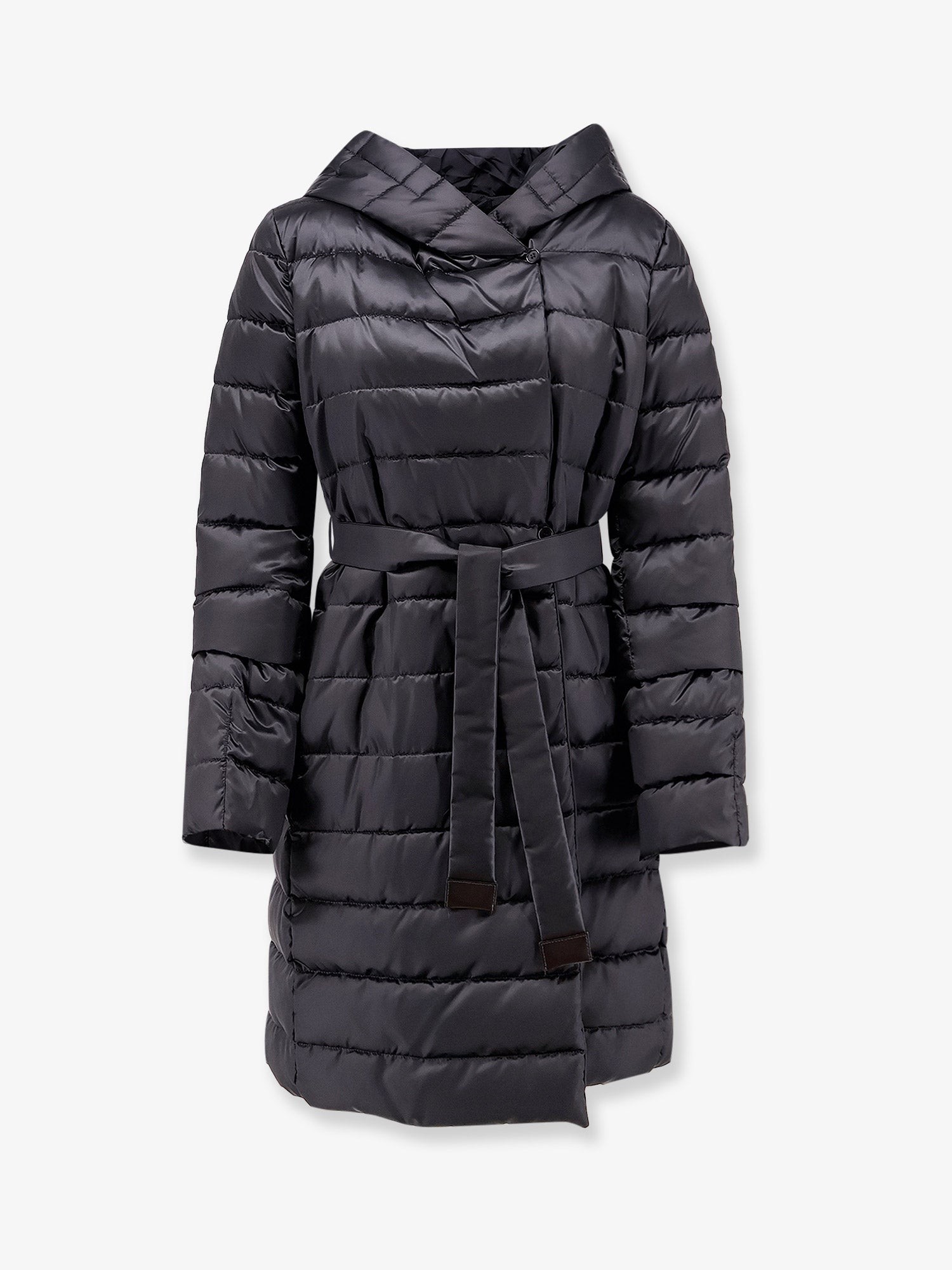 MAX MARA THE CUBE Novef The Cube Long Down Jacket With Belt