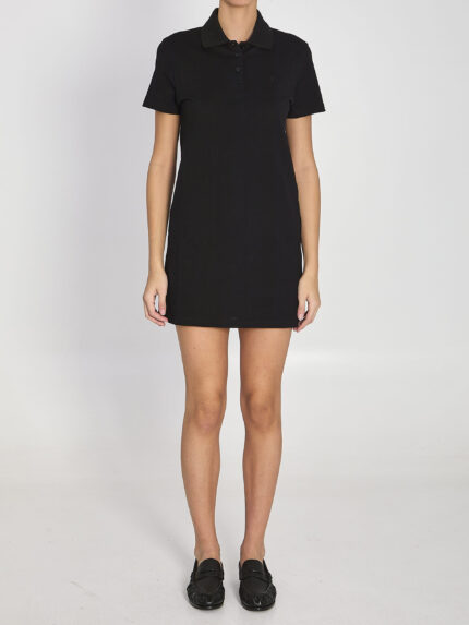Saint Laurent Cassandre cotton piqué dress