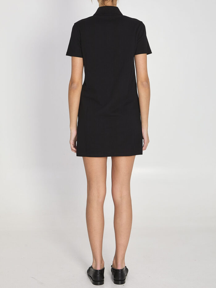 Saint Laurent Cassandre cotton piqué dress