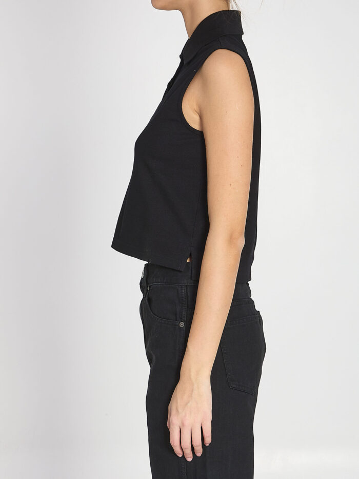 Saint Laurent Cassandre polo in cotton piqué