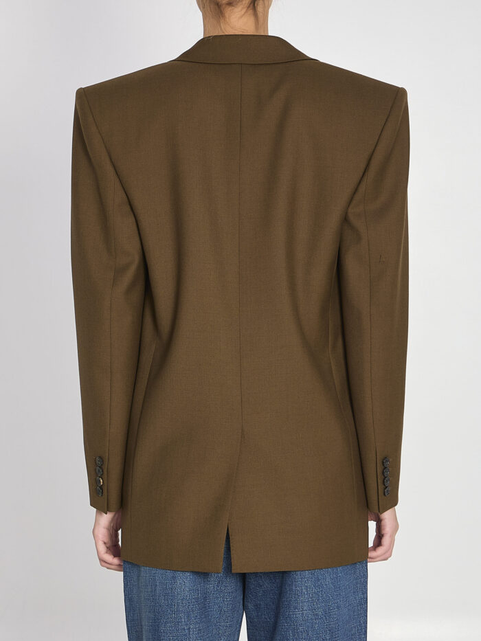 Saint Laurent Khaki wool jacket