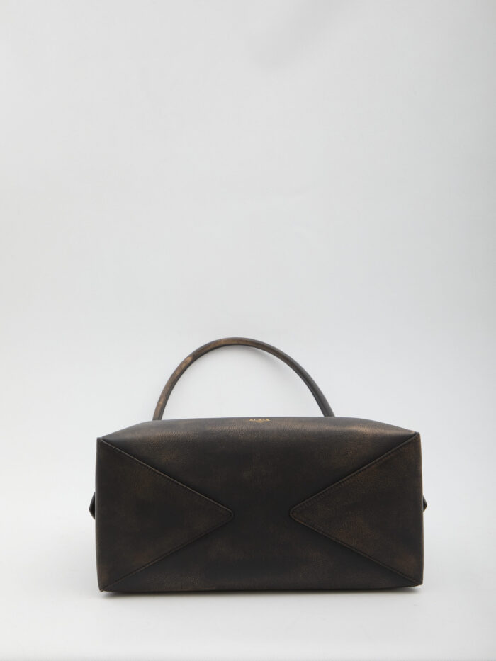 Alaia Le Bouledogue bag in distressed leather
