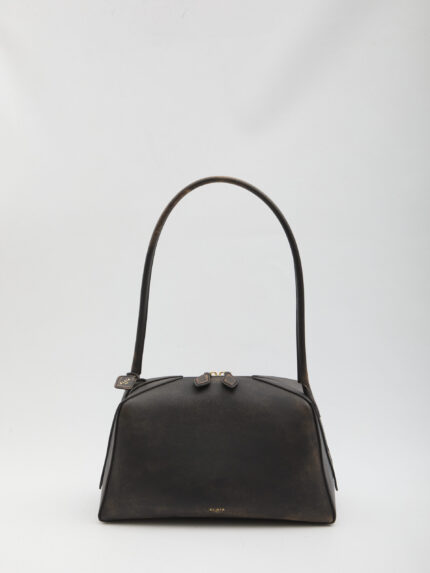 Alaia Le Bouledogue bag in distressed leather