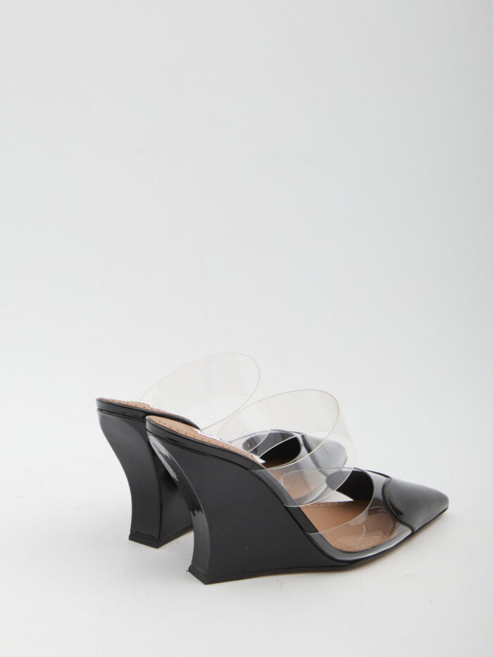 Alaia Le Coeur Wedge mules