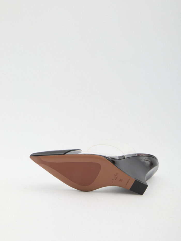 Alaia Le Coeur Wedge mules