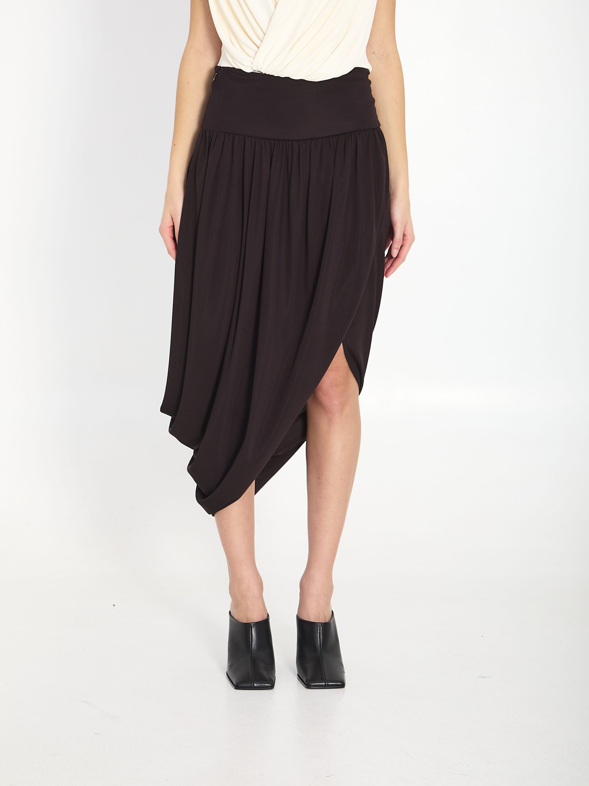 Alaia Twisted midi skirt