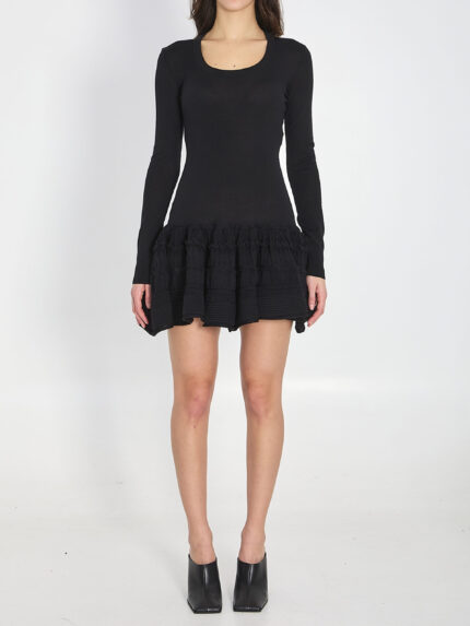 Alaia Wool crinoline mini dress