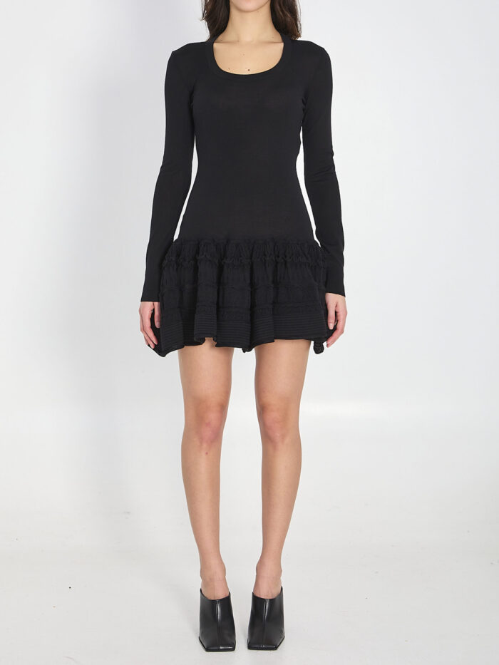 Alaia Wool crinoline mini dress