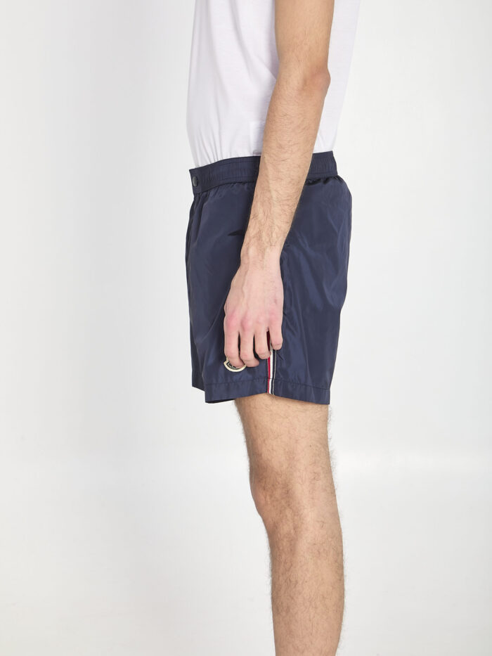 Moncler Swim shorts with a logo patch