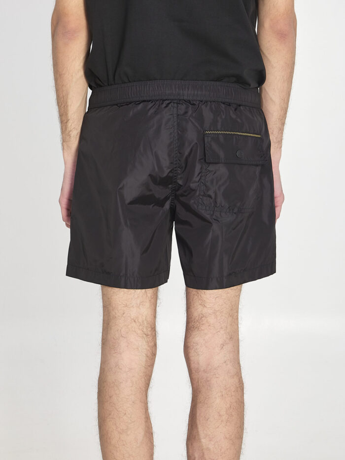 Moncler Swim shorts with a logo patch