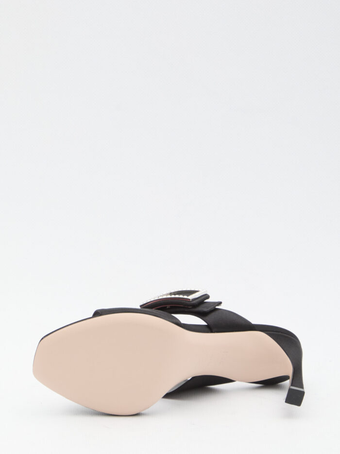Roger Vivier Trompette satin mules