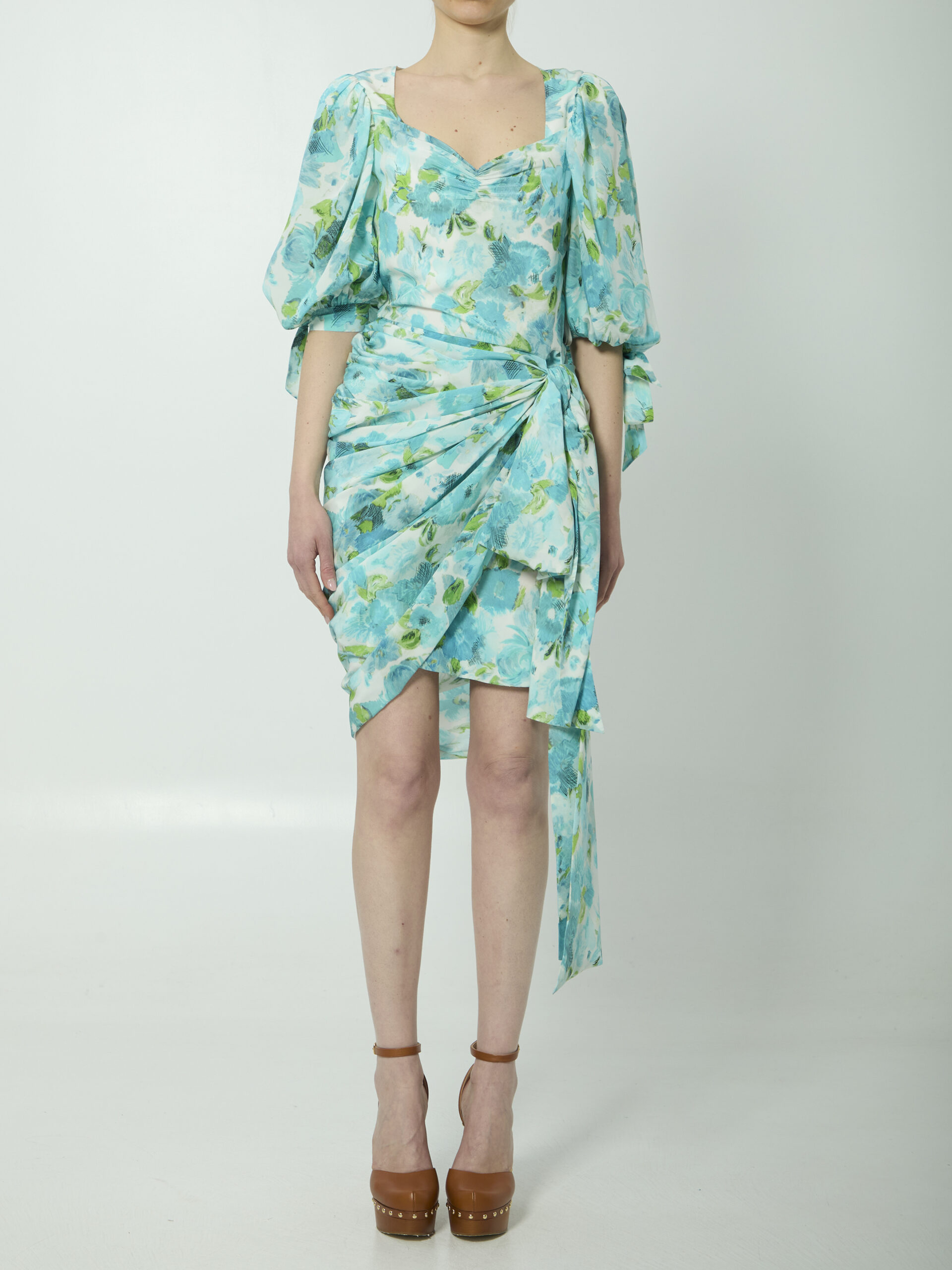 Chloe Printed silk midi dress