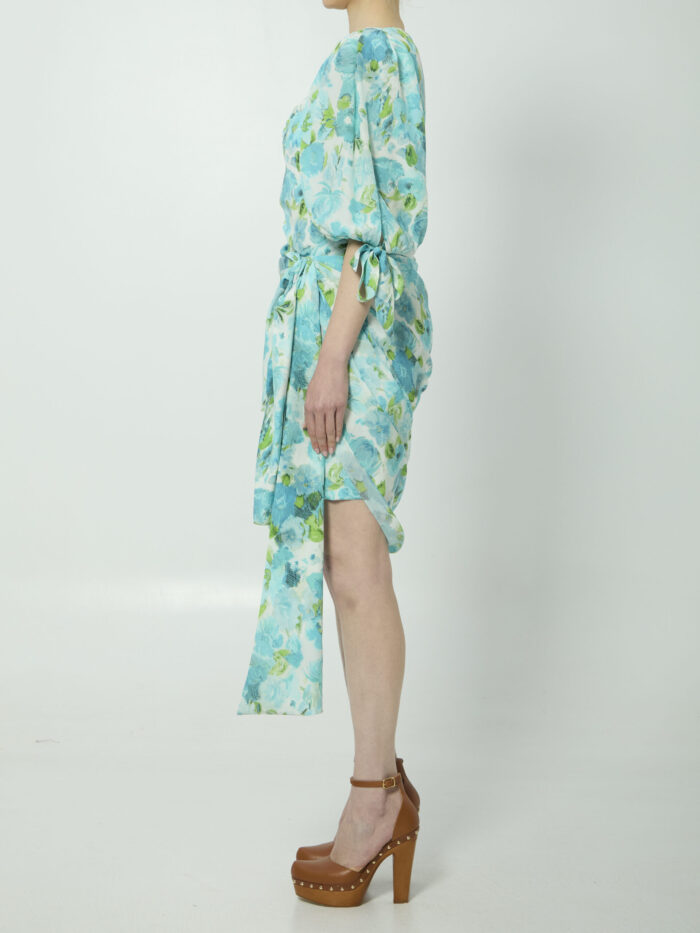 Chloe Printed silk midi dress