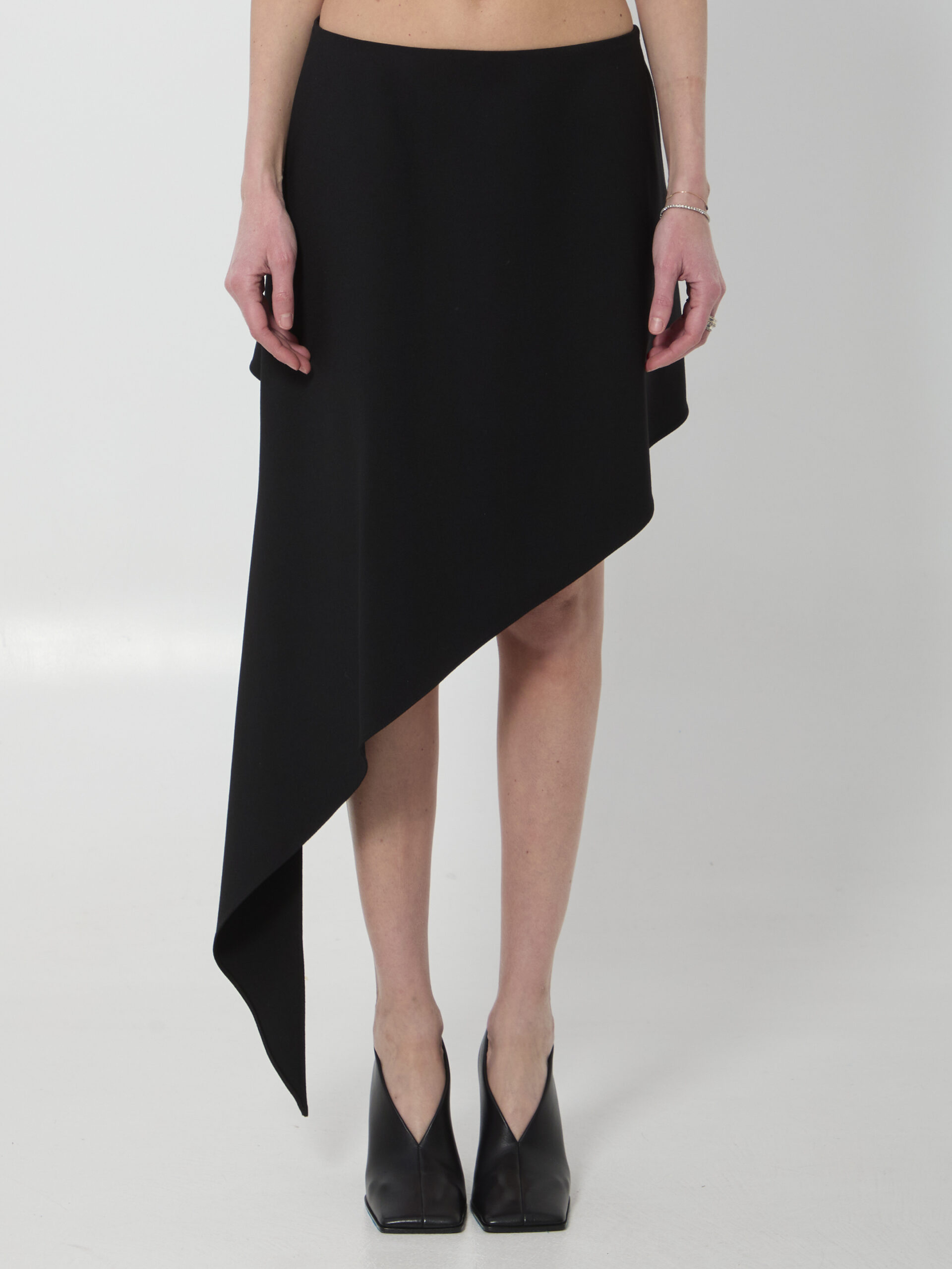 Alaia Asymmetric pointed skirt