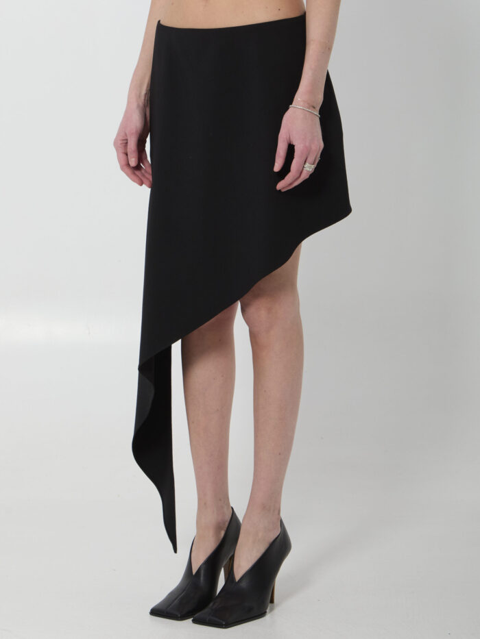 Alaia Asymmetric pointed skirt