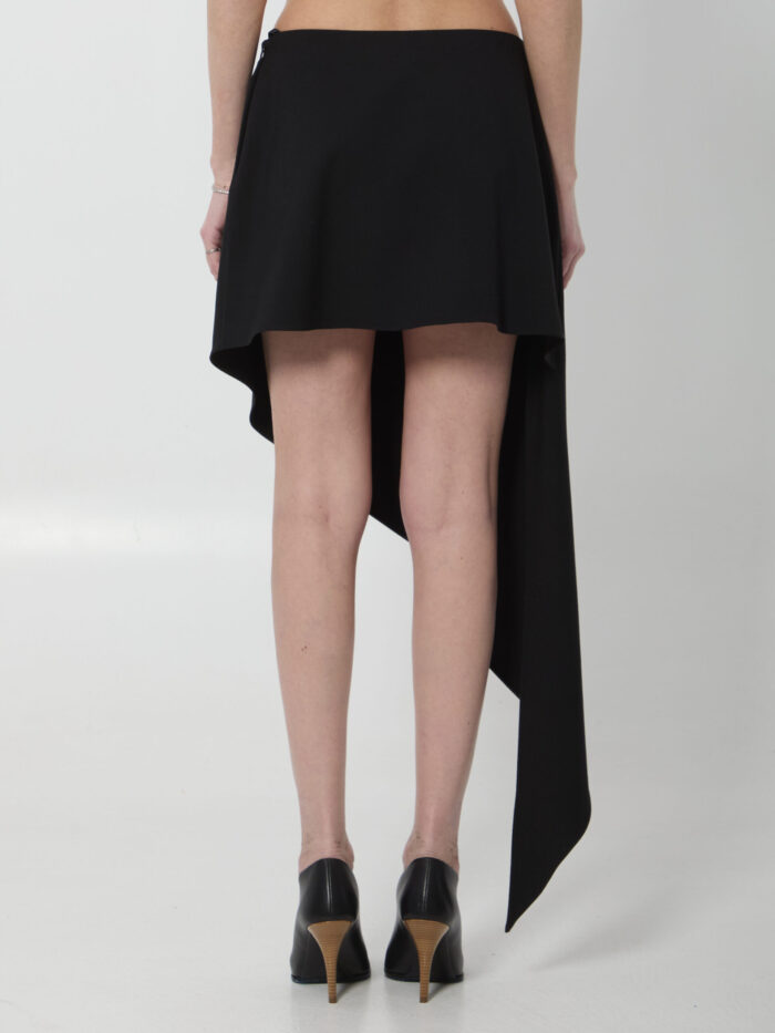 Alaia Asymmetric pointed skirt