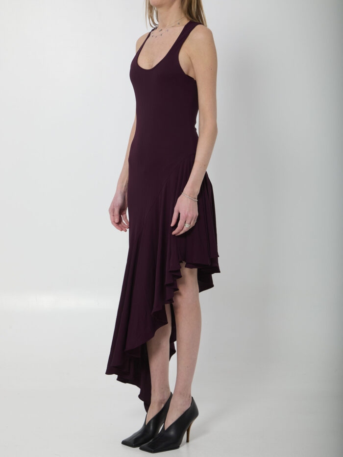 Alaia Fluid jersey asymmetric dress