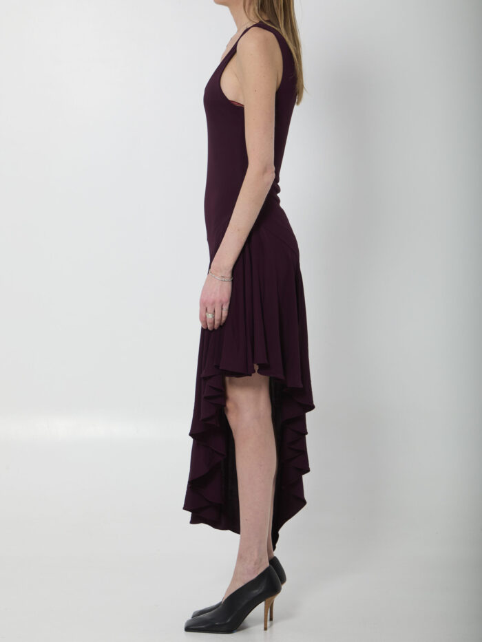 Alaia Fluid jersey asymmetric dress