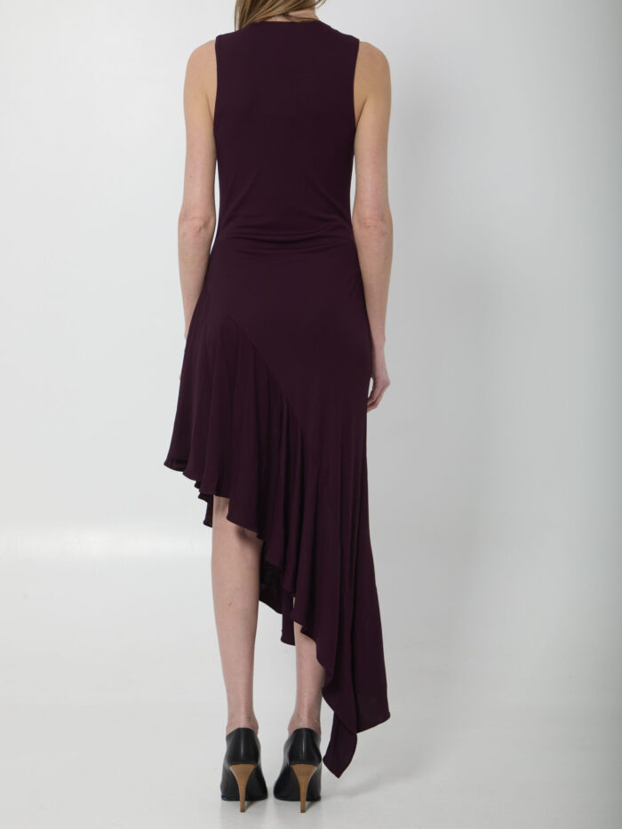 Alaia Fluid jersey asymmetric dress