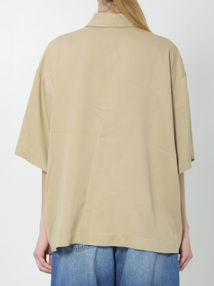 The Frankie Shop Eda fluid polo shirt