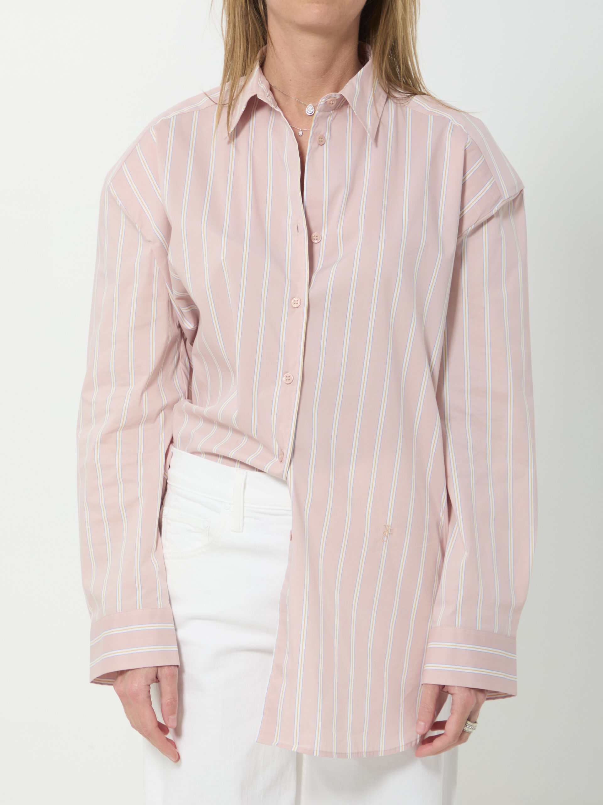 The Frankie Shop Oana padded shirt