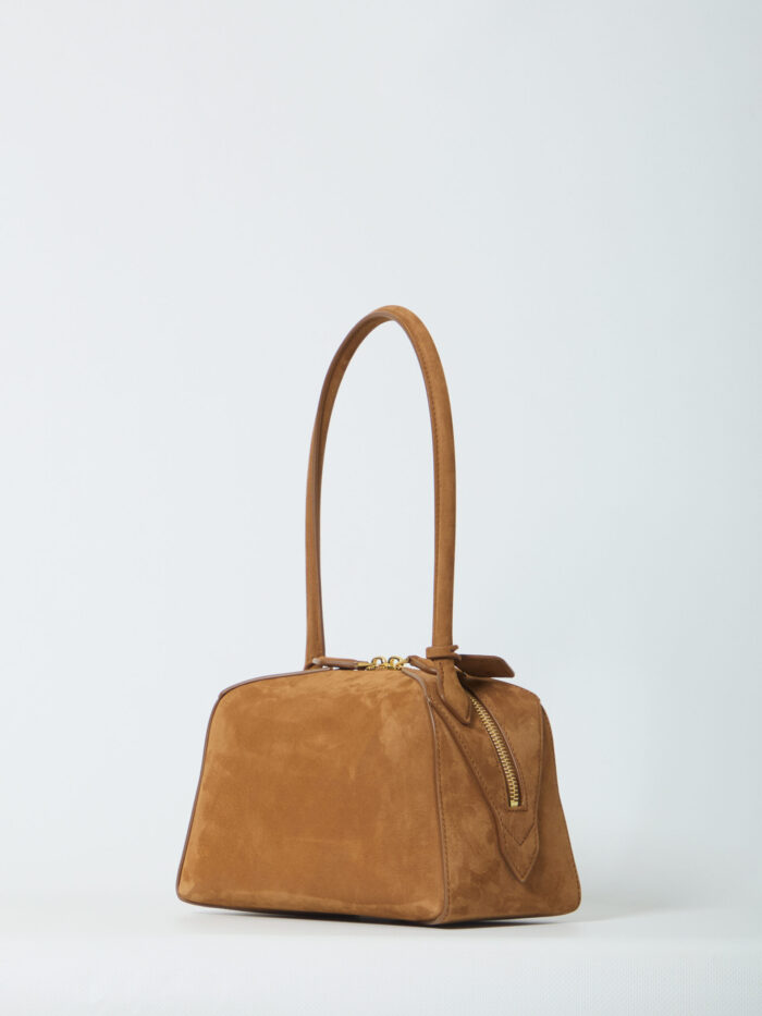 Alaia Nabuck Le Bouledogue bag small