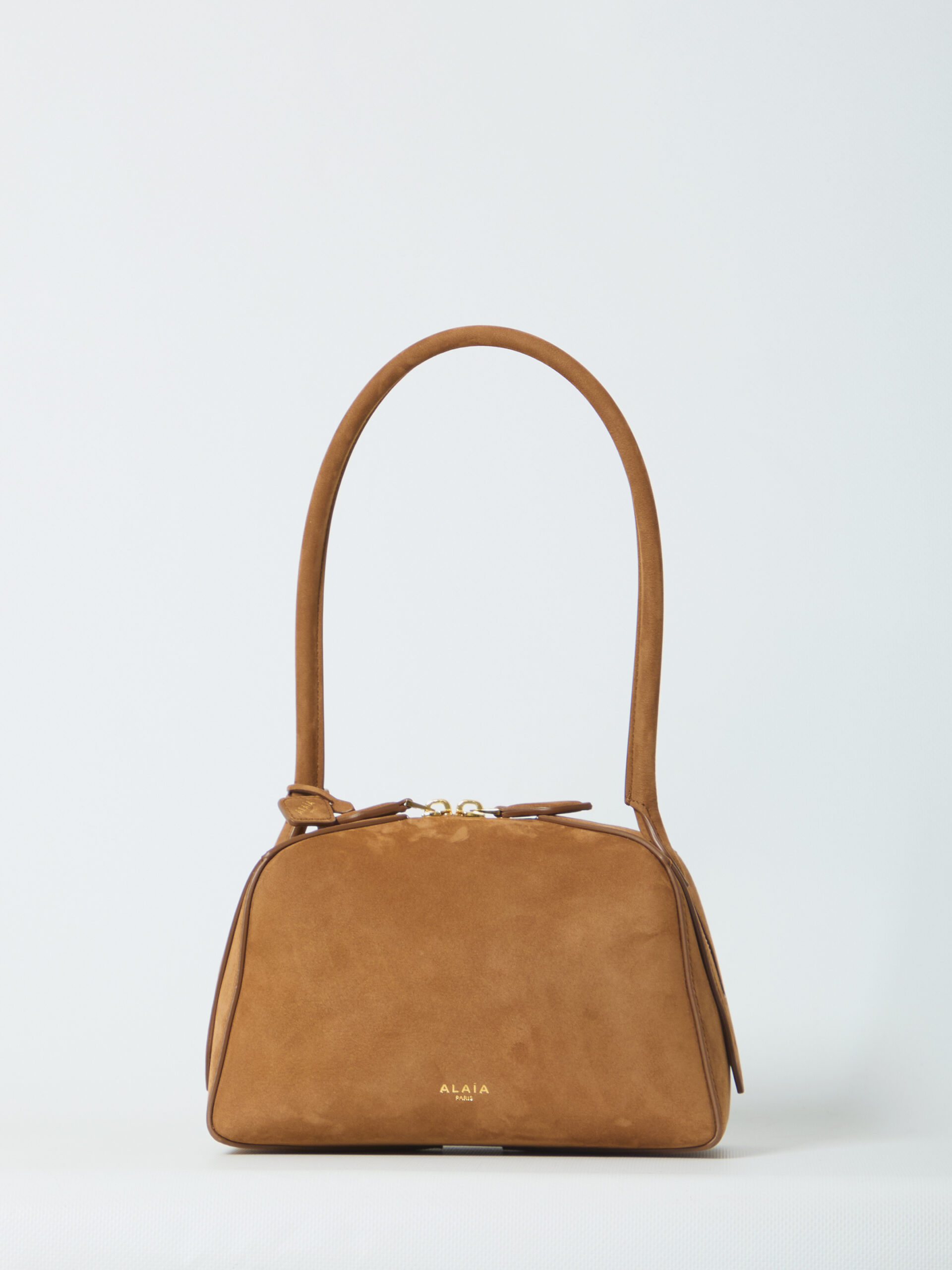 Alaia Nabuck Le Bouledogue bag small