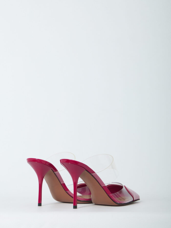 Alaia Raspberry Le Coeur mules