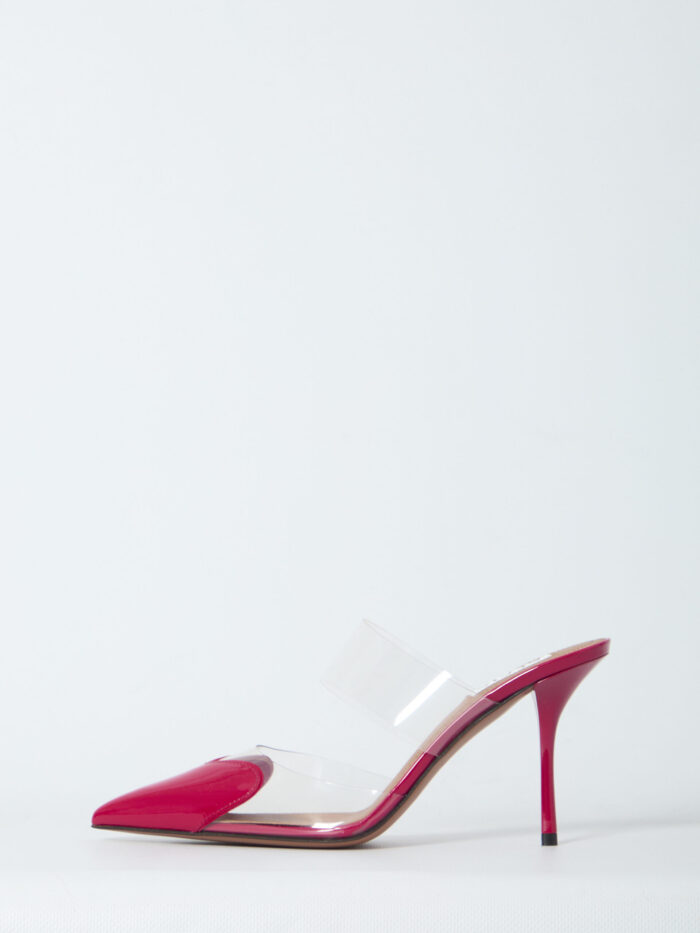 Alaia Raspberry Le Coeur mules