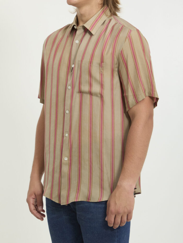 Saint Laurent Striped Cassandre shirt
