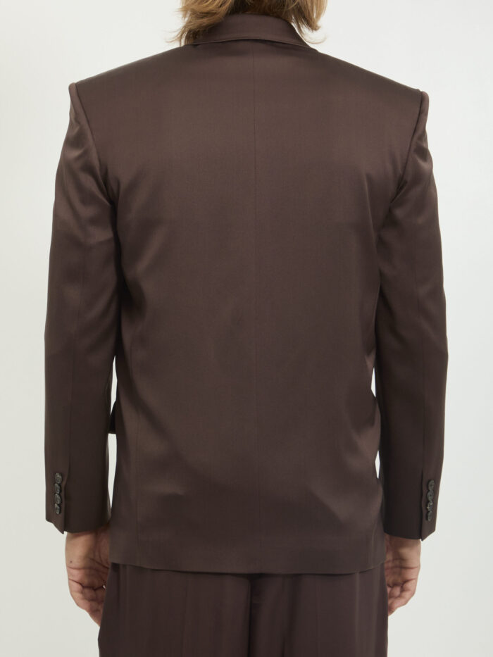 Saint Laurent Double-breasted silk satin jacket
