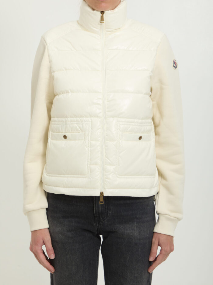 moncler cotton zip up sweatshirt Moncler Cotton zip-up sweatshirt