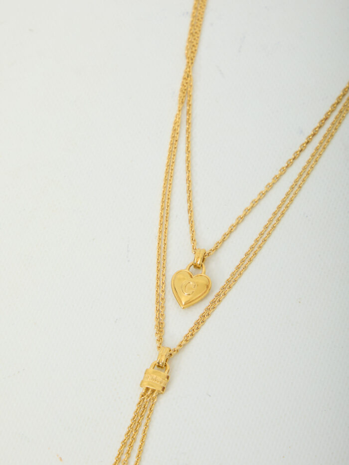 Chloe Chloé Mini Paddington necklace