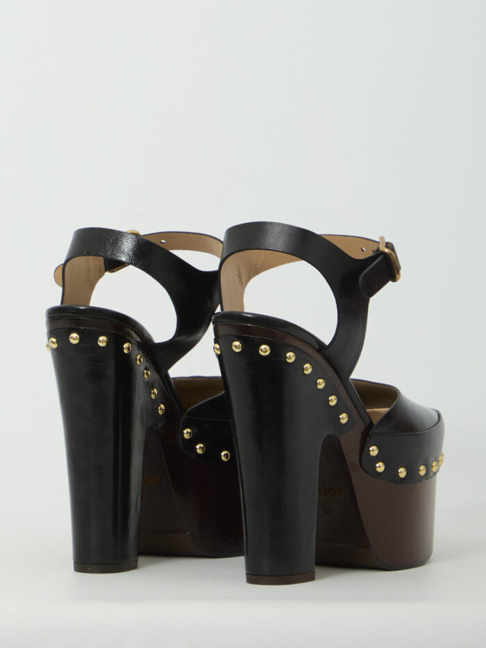 Chloe Meret platform clogs sandals