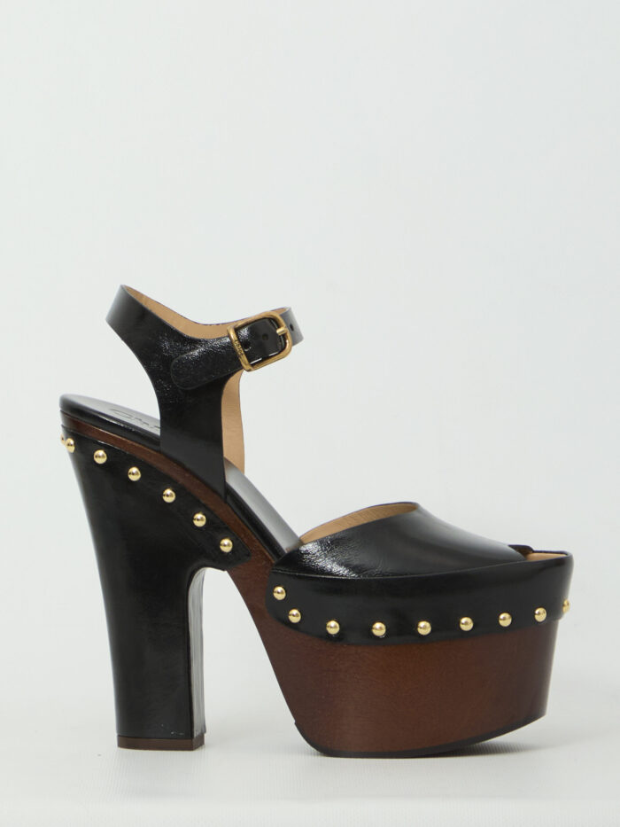 Chloe Meret platform clogs sandals