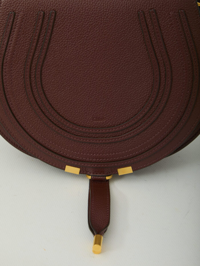 Chloe Marcie saddle bag in grained leather