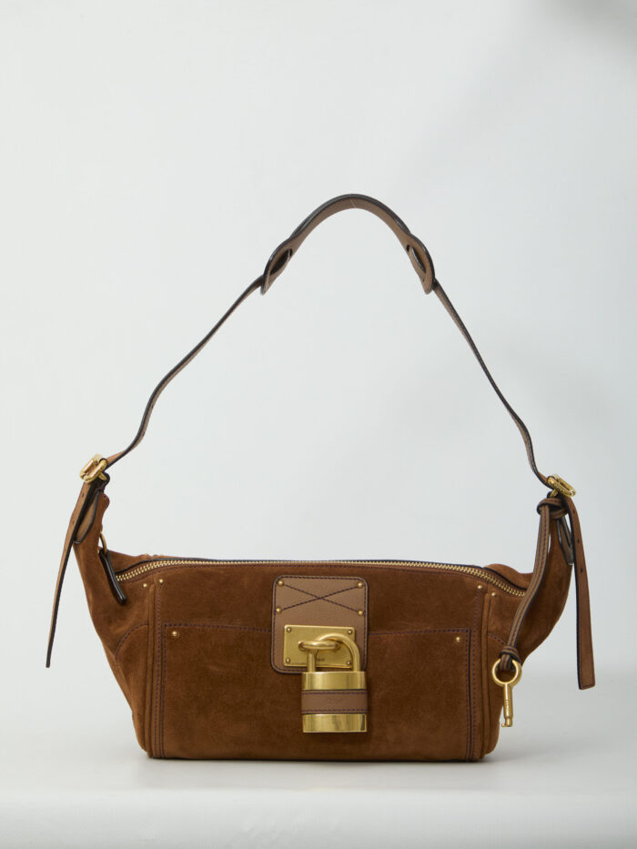 Chloe Paddington suede crossbody bag