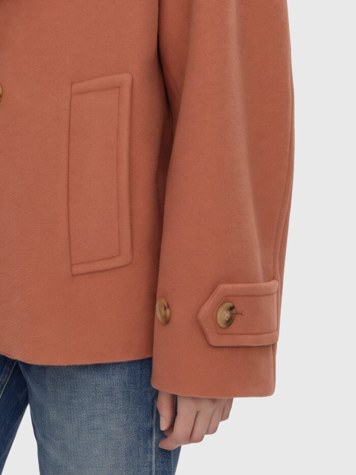 Chloe Oversized short wool coat