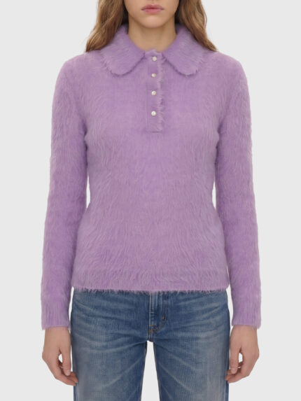 Chloe Dreamy Lavander polo-style pullover