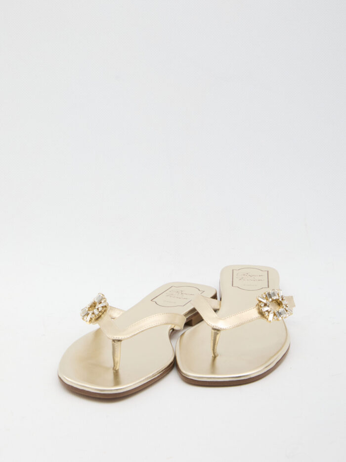Roger Vivier Crystal slider sandals