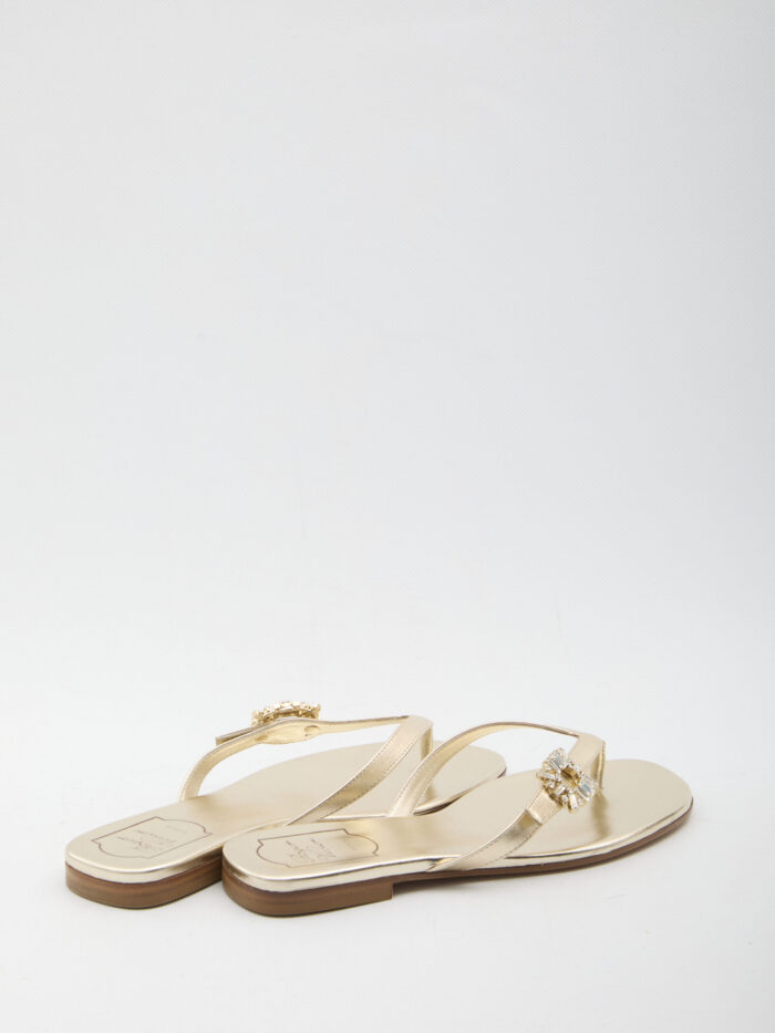 Roger Vivier Crystal slider sandals