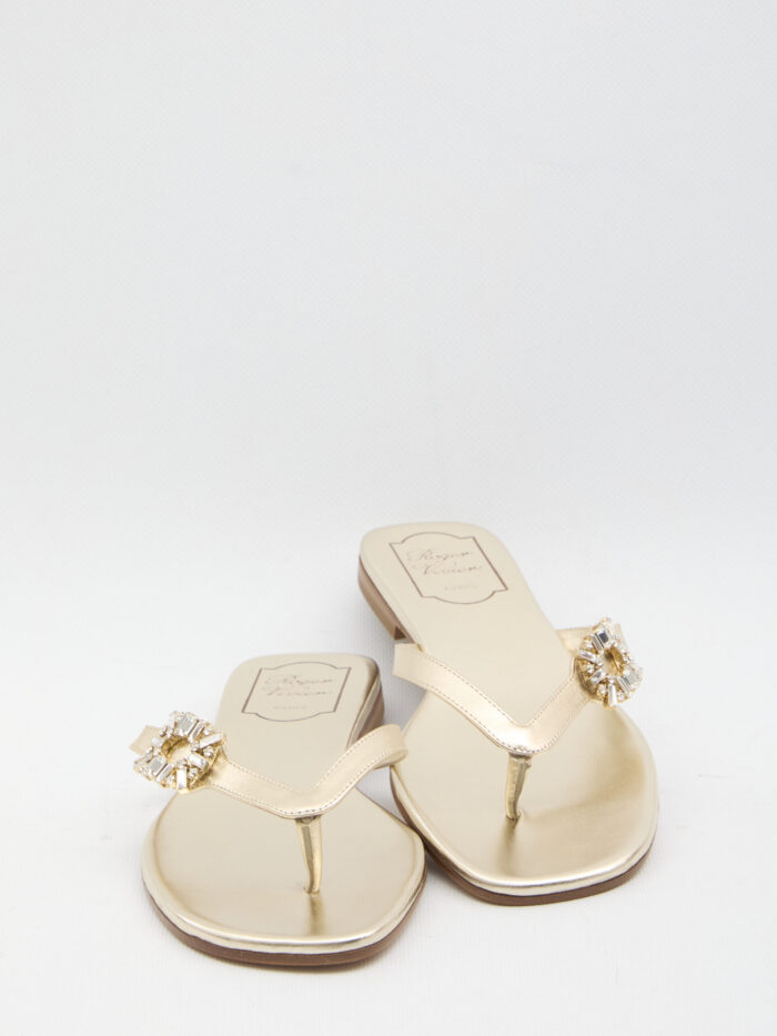 Roger Vivier Crystal slider sandals