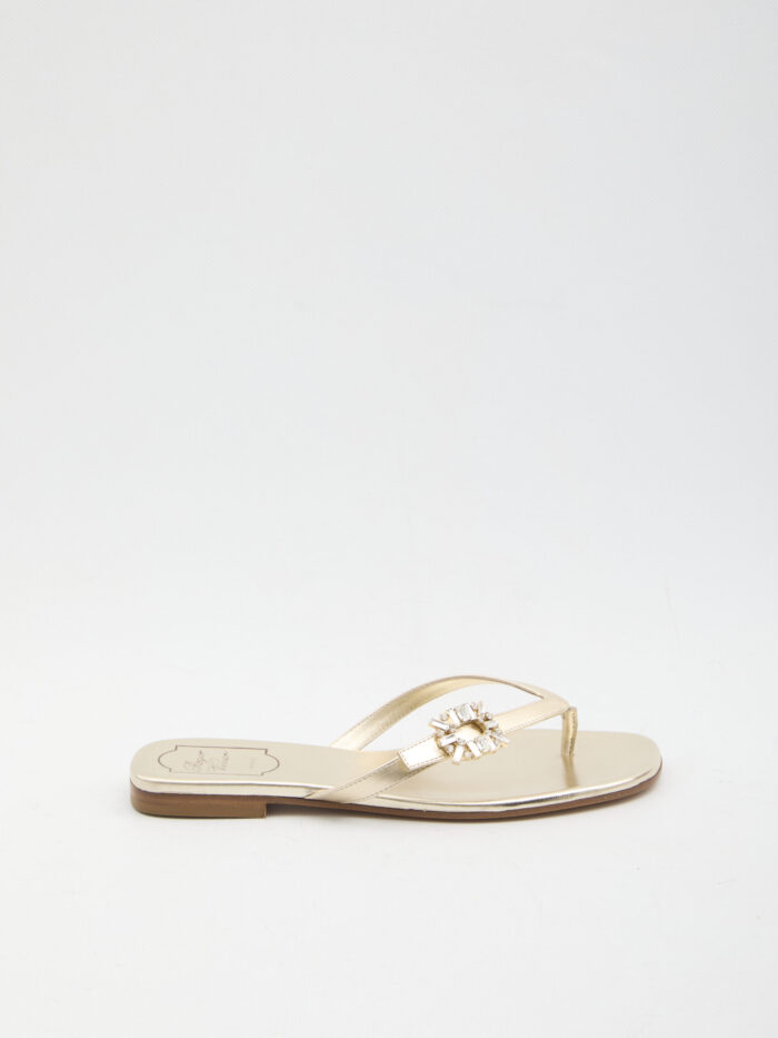 Roger Vivier Crystal slider sandals