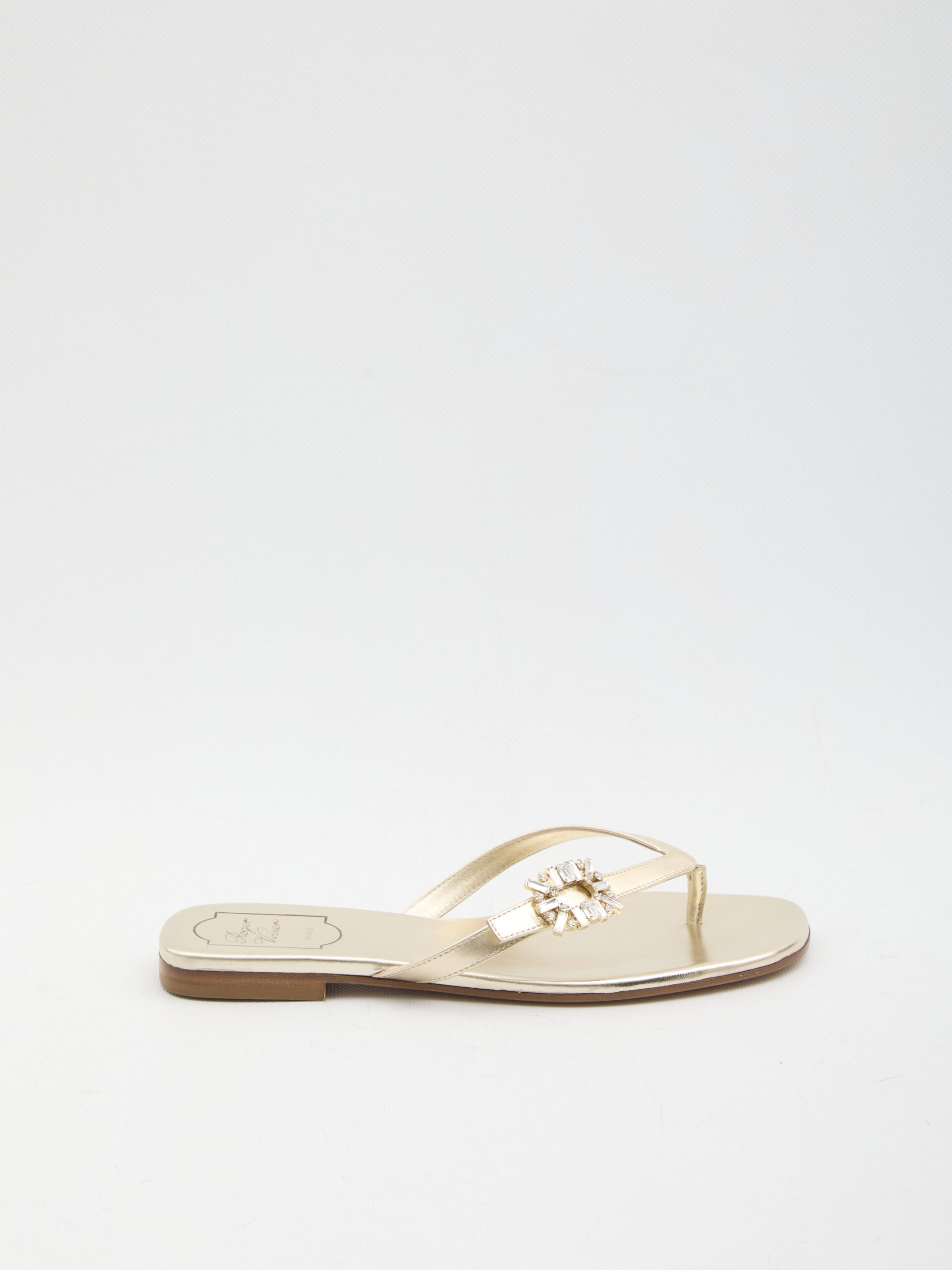 Roger Vivier Crystal slider sandals