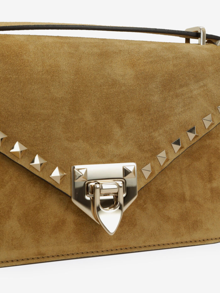 Valentino Garavani Rockstud small suede crossbody bag