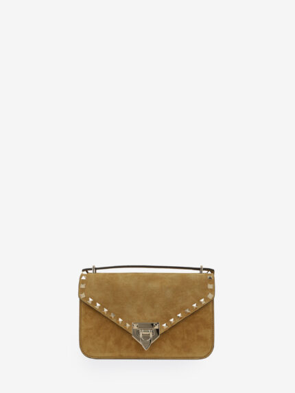 Valentino Garavani Rockstud small suede crossbody bag
